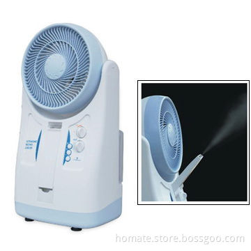 Misting Fan with 2.8L Water Tank Capacity, 2 Speeds Turbo Fan and Ultrasonic Humidifier